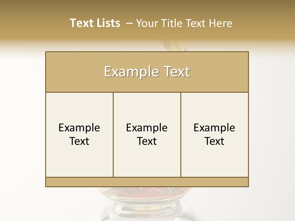 Brandy Alcohol Flow PowerPoint Template