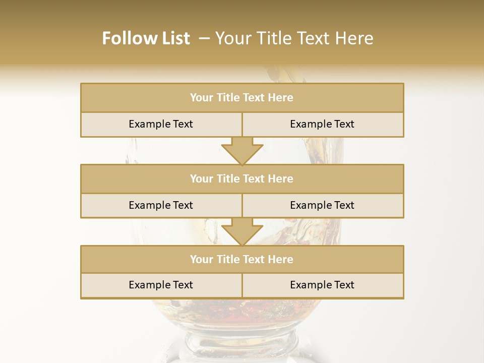 Brandy Alcohol Flow PowerPoint Template