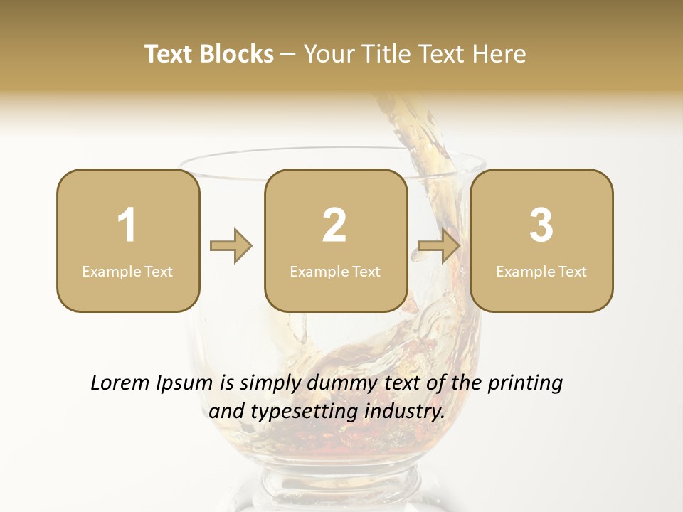 Brandy Alcohol Flow PowerPoint Template