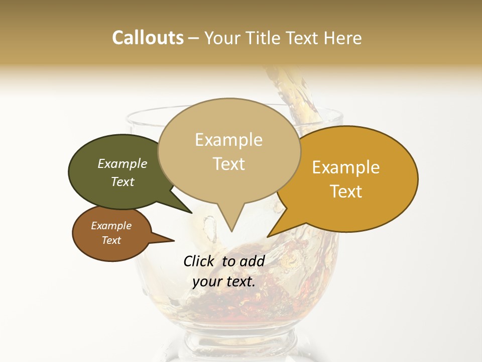 Brandy Alcohol Flow PowerPoint Template