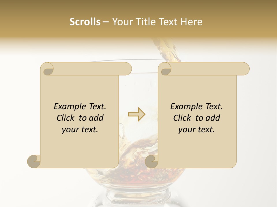 Brandy Alcohol Flow PowerPoint Template