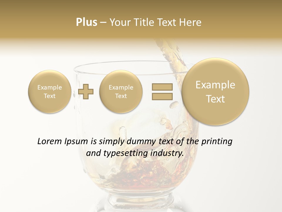 Brandy Alcohol Flow PowerPoint Template