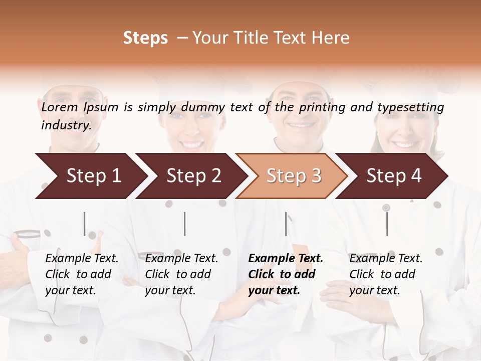 Healthy Staff Cuisine PowerPoint Template