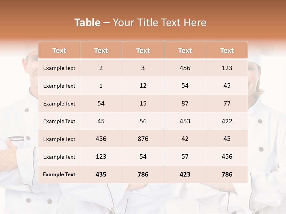 Healthy Staff Cuisine PowerPoint Template