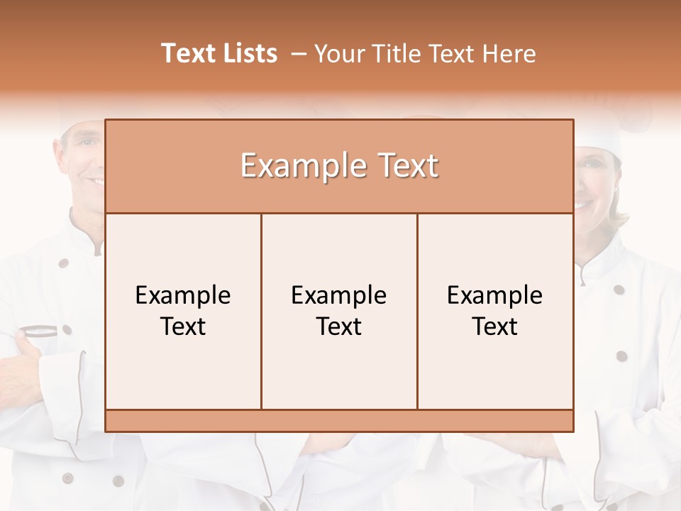 Healthy Staff Cuisine PowerPoint Template