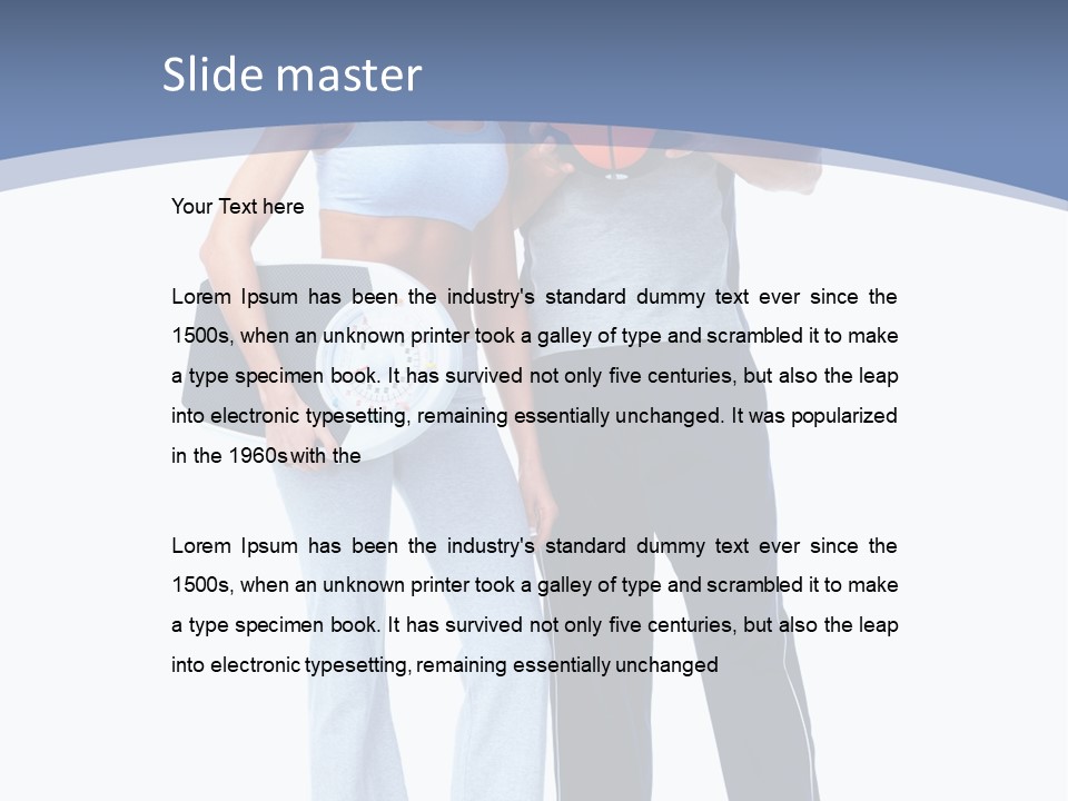 Standing Diet Ball PowerPoint Template