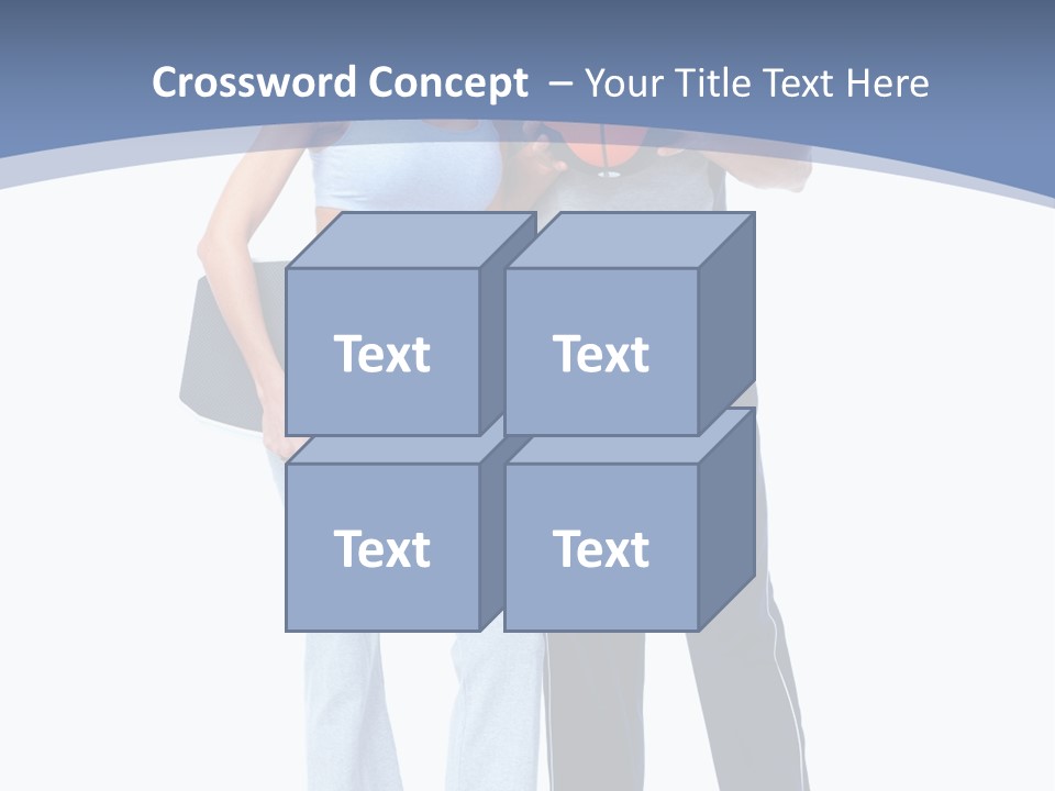 Standing Diet Ball PowerPoint Template