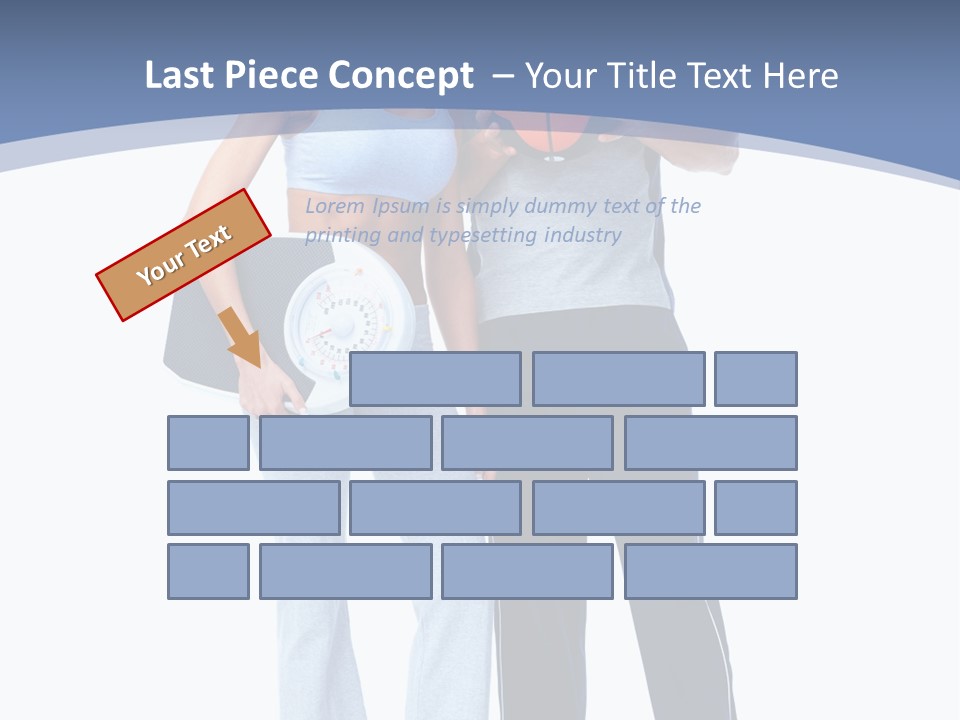 Standing Diet Ball PowerPoint Template