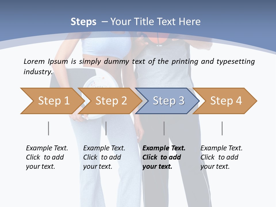 Standing Diet Ball PowerPoint Template