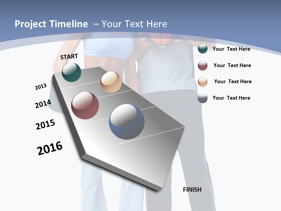 Standing Diet Ball PowerPoint Template