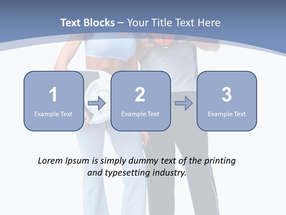 Standing Diet Ball PowerPoint Template