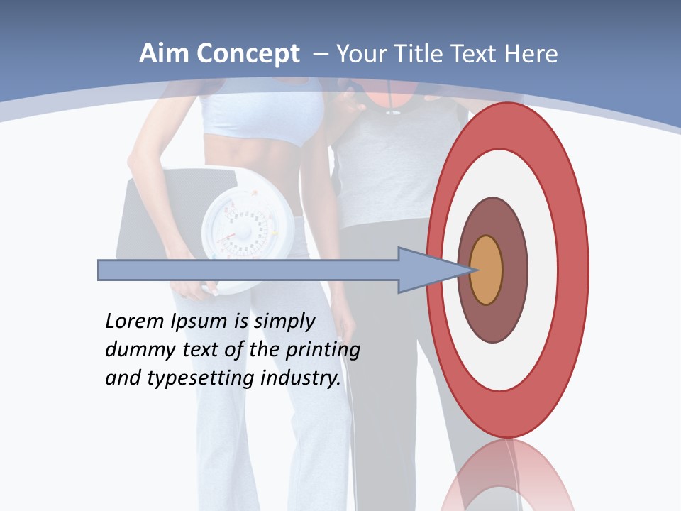 Standing Diet Ball PowerPoint Template