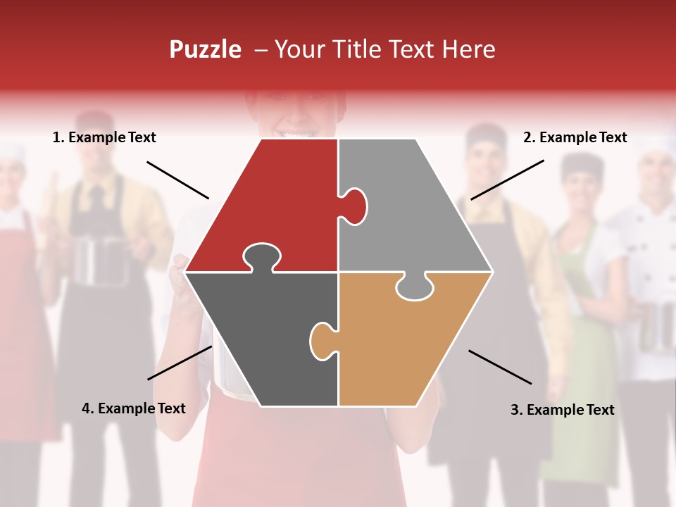 Team Woman Man PowerPoint Template