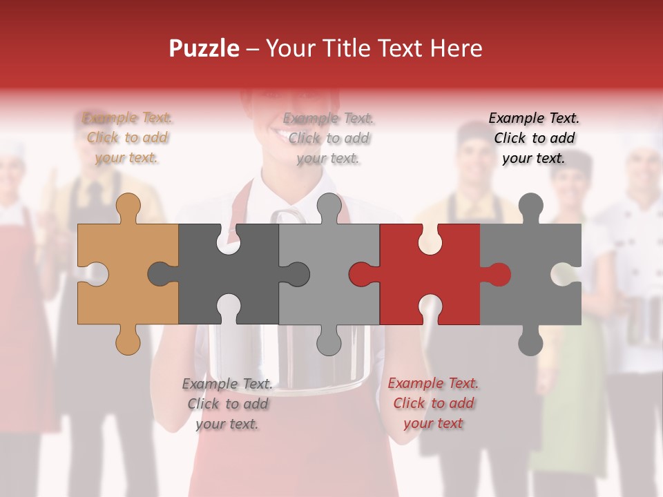 Team Woman Man PowerPoint Template