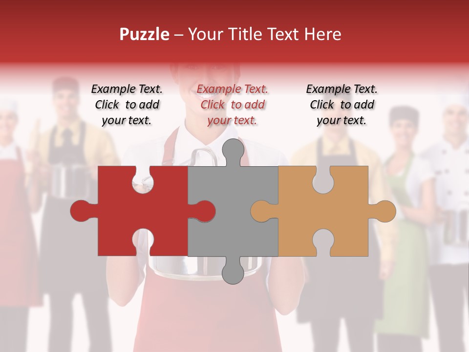 Team Woman Man PowerPoint Template