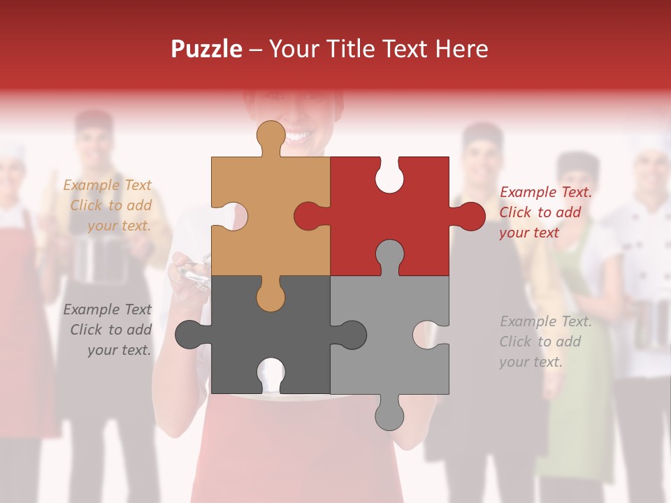 Team Woman Man PowerPoint Template