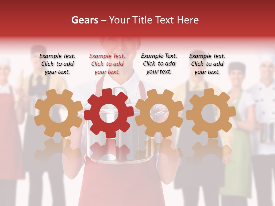 Team Woman Man PowerPoint Template