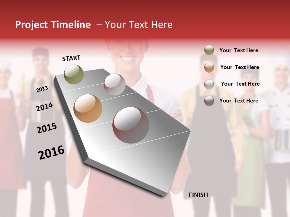 Team Woman Man PowerPoint Template