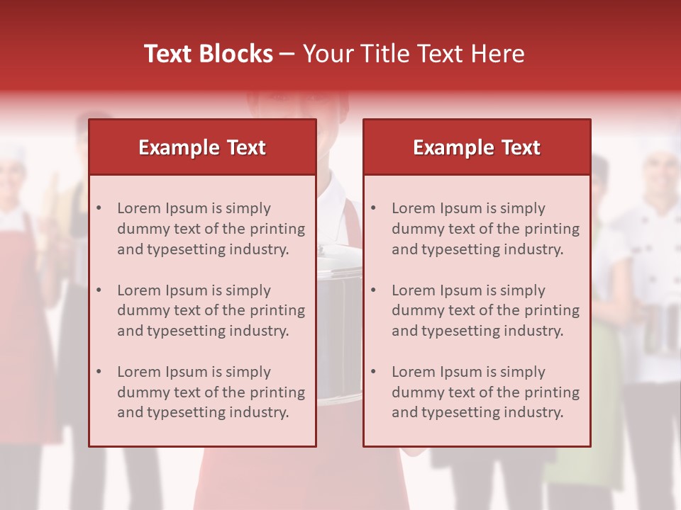 Team Woman Man PowerPoint Template