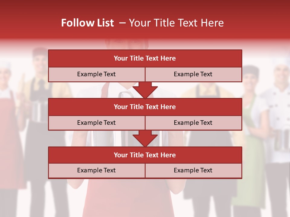 Team Woman Man PowerPoint Template