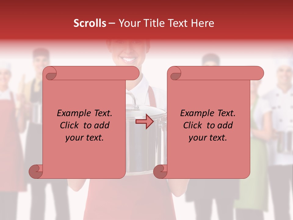 Team Woman Man PowerPoint Template
