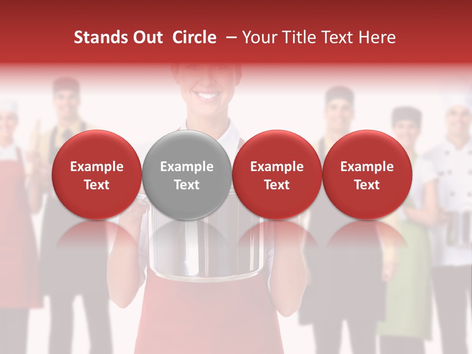 Team Woman Man PowerPoint Template