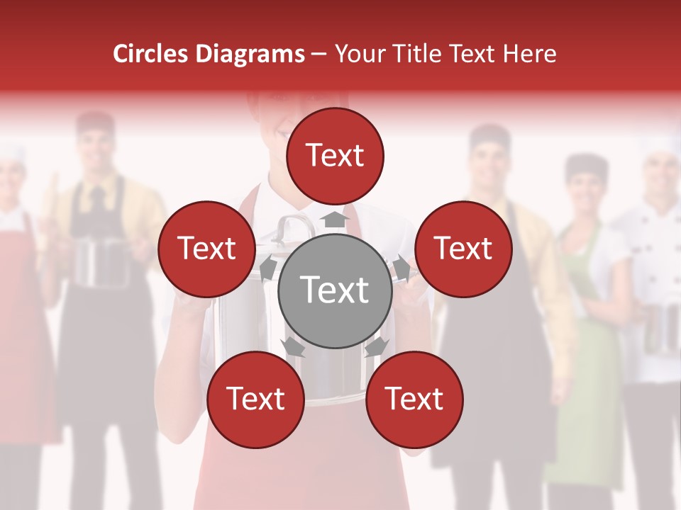 Team Woman Man PowerPoint Template