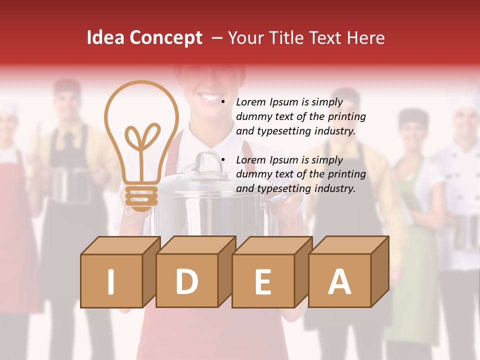 Team Woman Man PowerPoint Template