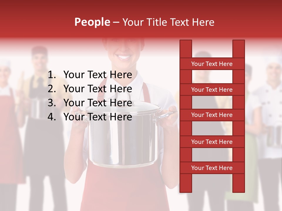 Team Woman Man PowerPoint Template