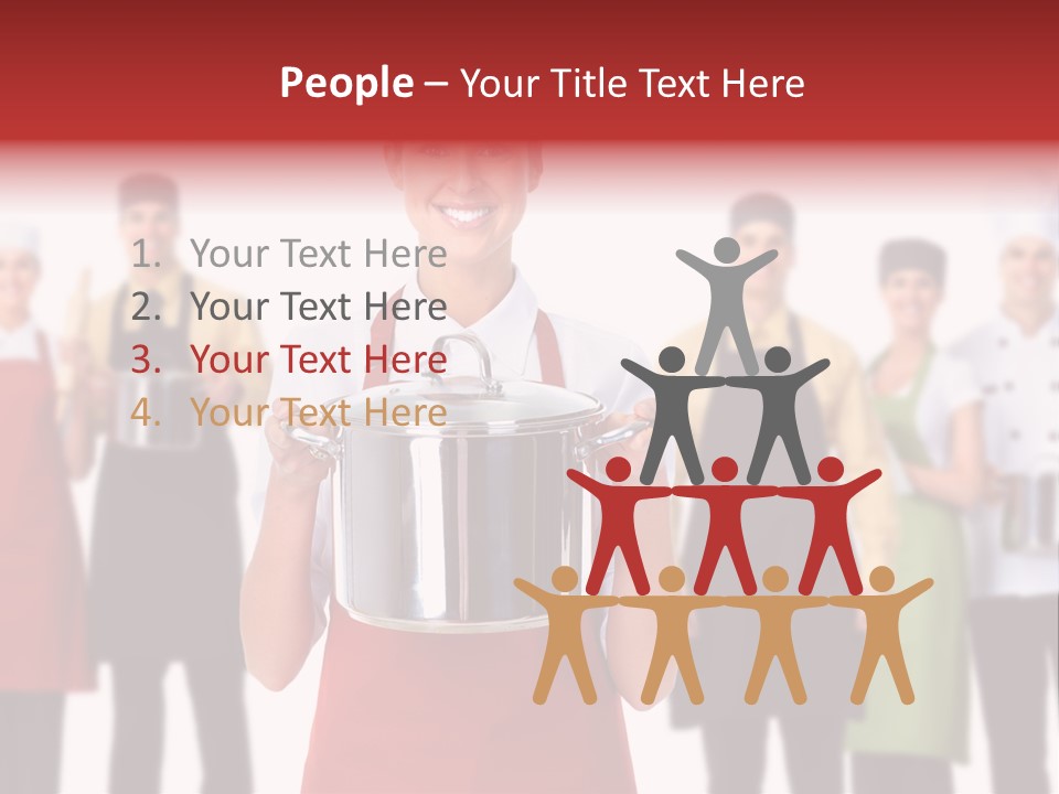 Team Woman Man PowerPoint Template