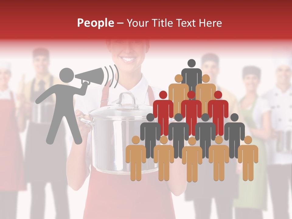 Team Woman Man PowerPoint Template