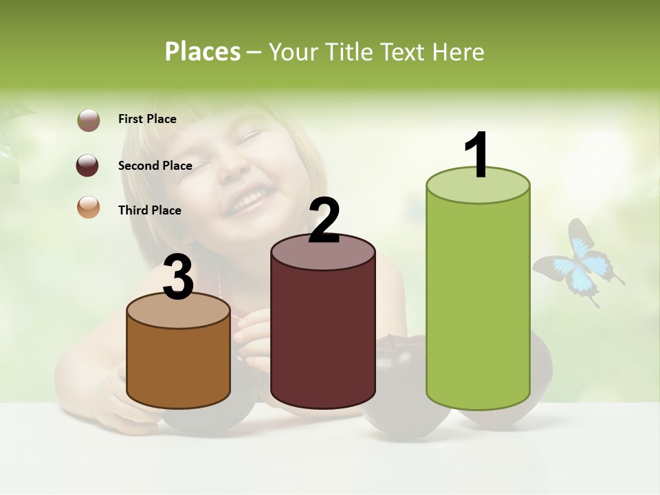 Cute Enjoyment Child PowerPoint Template