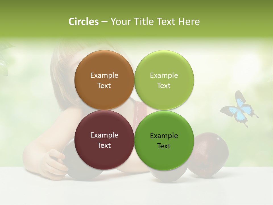 Cute Enjoyment Child PowerPoint Template