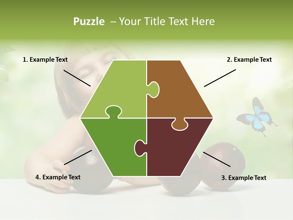 Cute Enjoyment Child PowerPoint Template