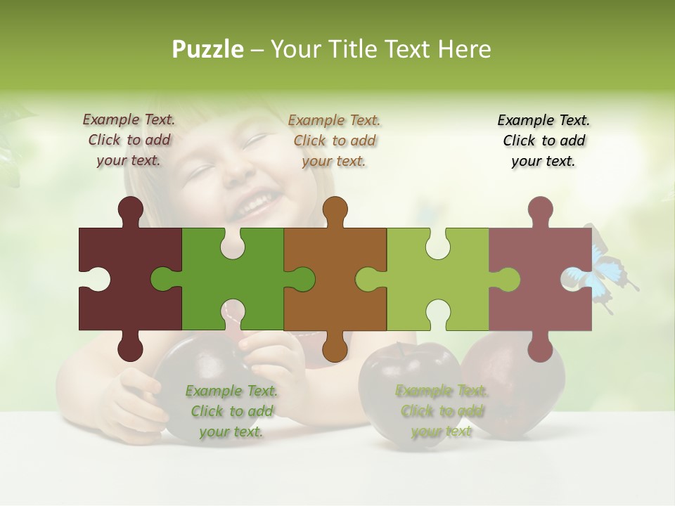 Cute Enjoyment Child PowerPoint Template