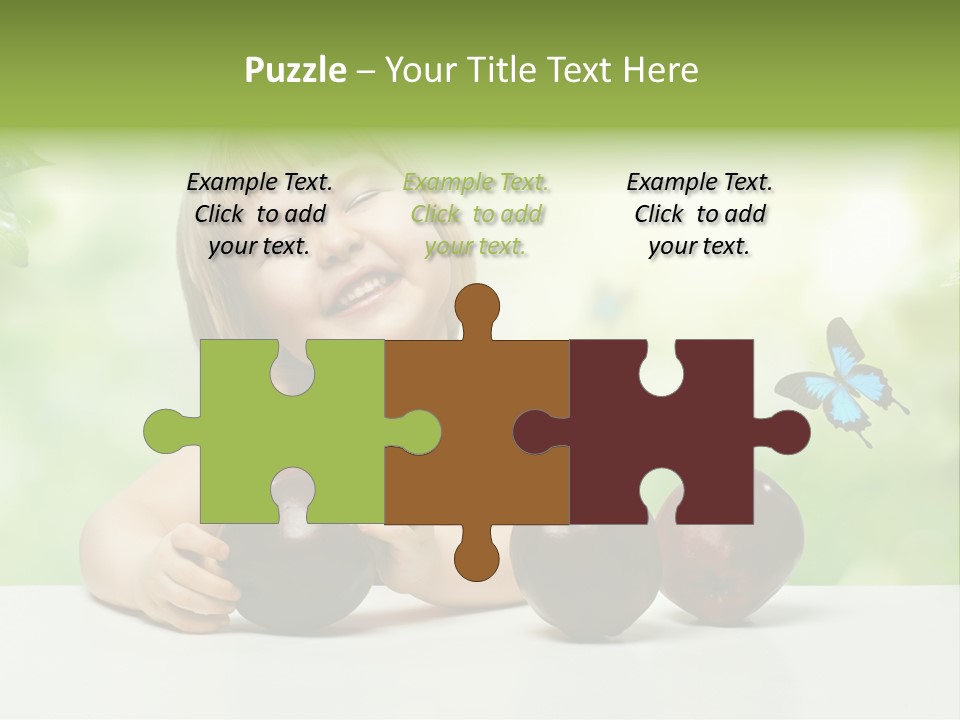 Cute Enjoyment Child PowerPoint Template