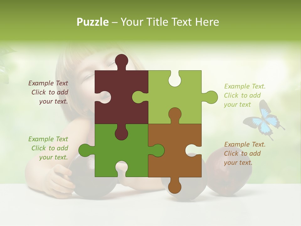 Cute Enjoyment Child PowerPoint Template