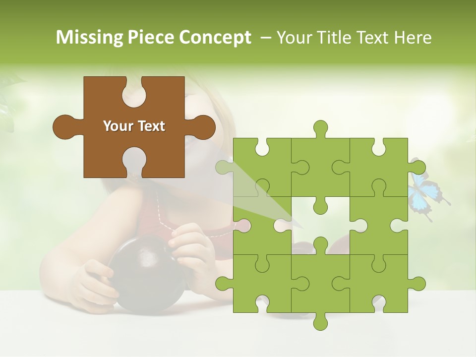 Cute Enjoyment Child PowerPoint Template