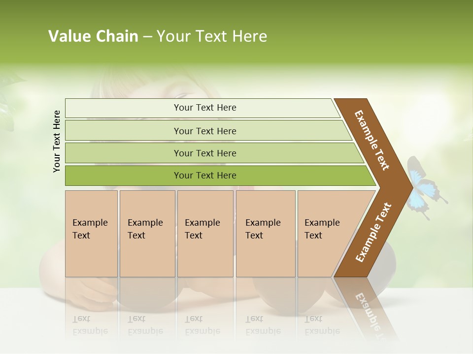 Cute Enjoyment Child PowerPoint Template
