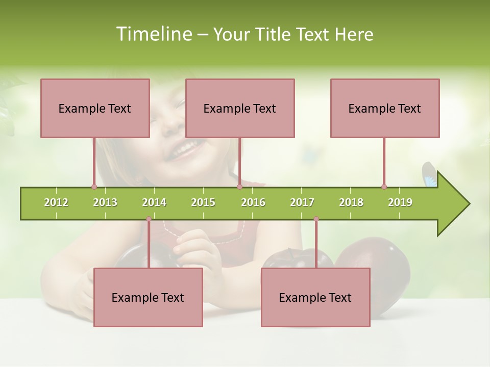 Cute Enjoyment Child PowerPoint Template