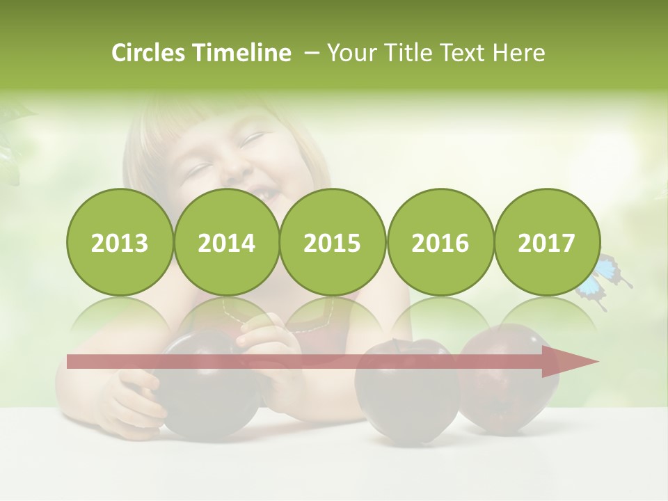 Cute Enjoyment Child PowerPoint Template