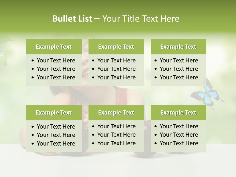 Cute Enjoyment Child PowerPoint Template