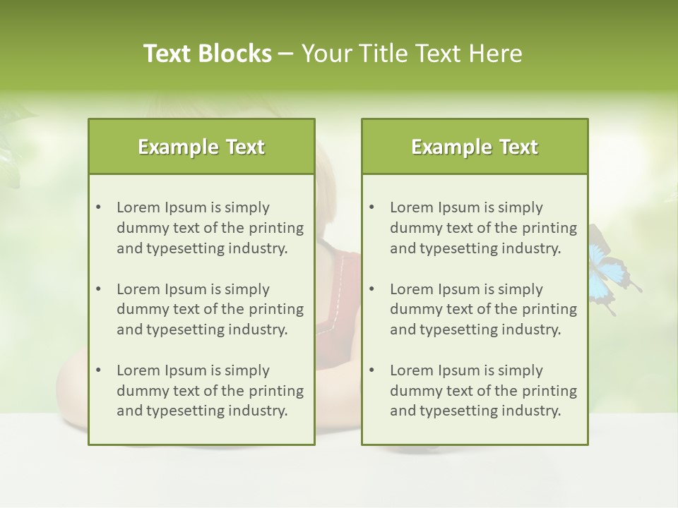 Cute Enjoyment Child PowerPoint Template