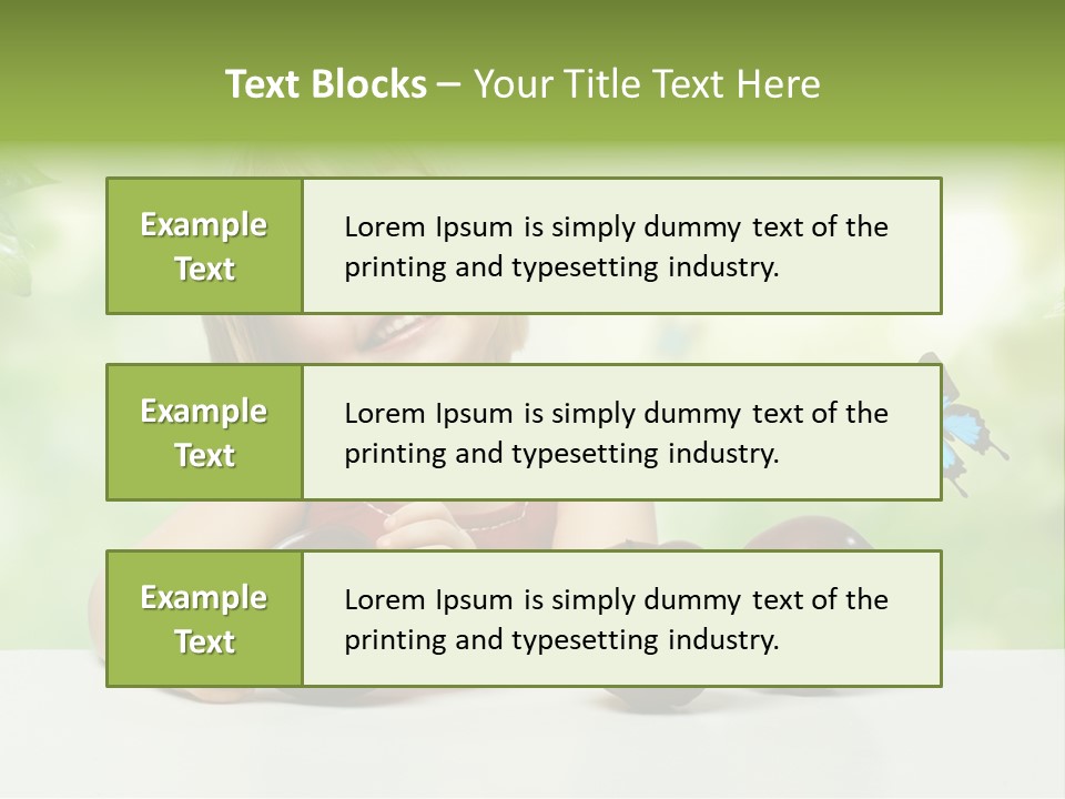 Cute Enjoyment Child PowerPoint Template