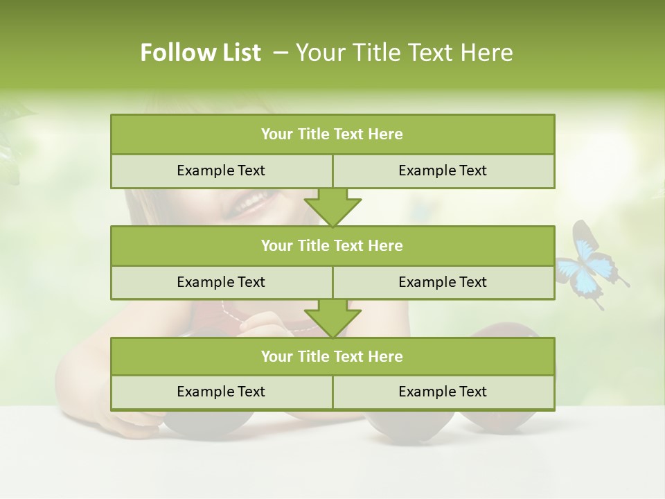 Cute Enjoyment Child PowerPoint Template