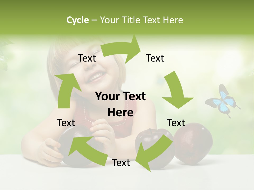 Cute Enjoyment Child PowerPoint Template