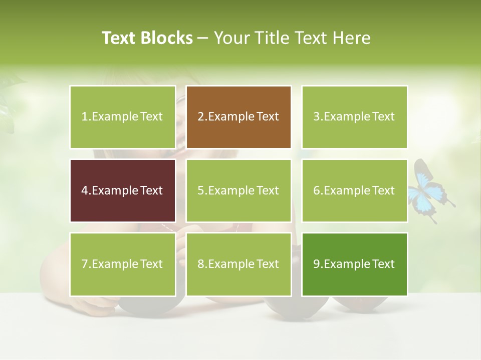 Cute Enjoyment Child PowerPoint Template