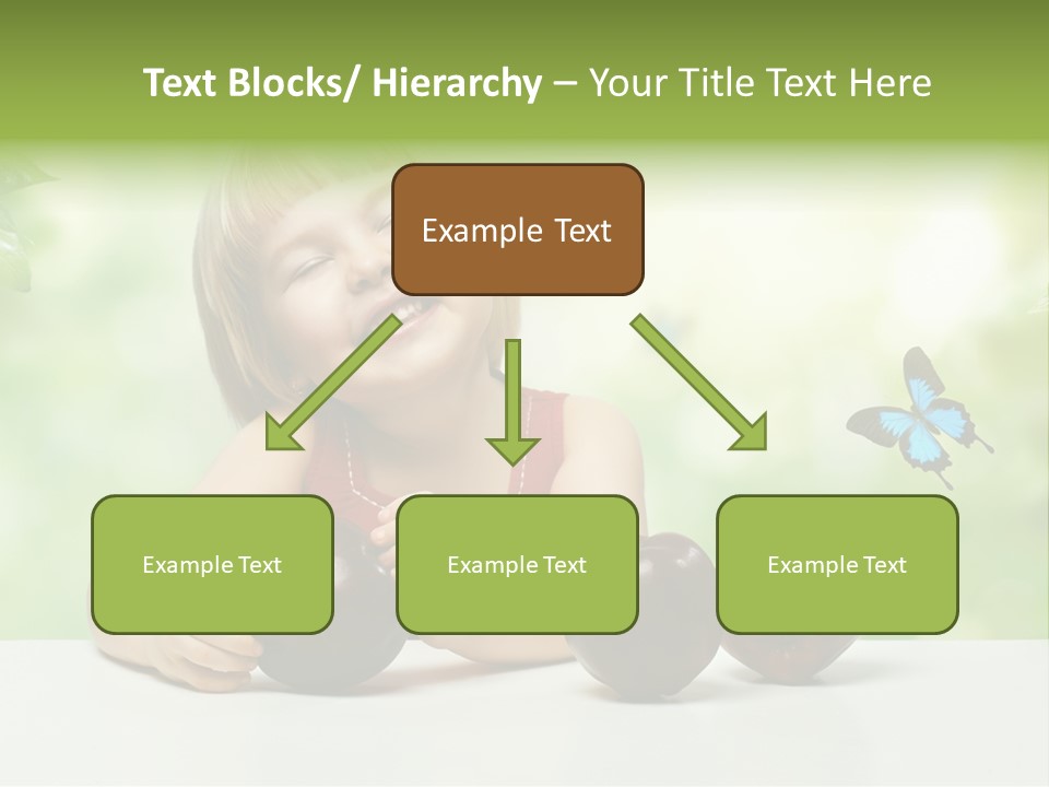 Cute Enjoyment Child PowerPoint Template