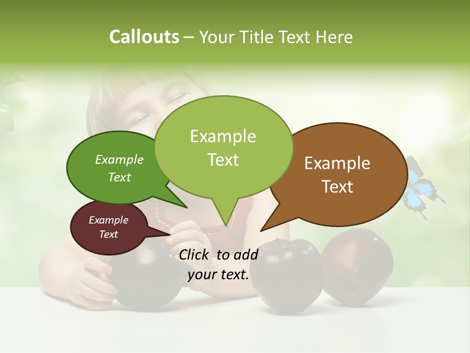 Cute Enjoyment Child PowerPoint Template