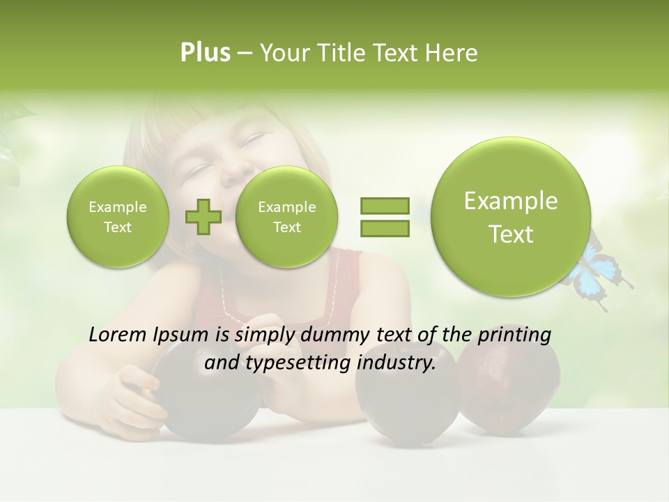 Cute Enjoyment Child PowerPoint Template